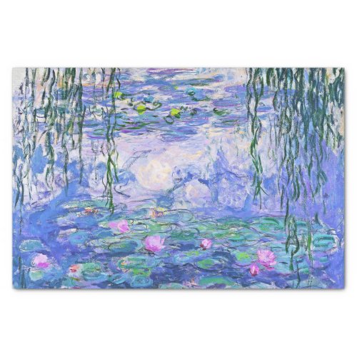 Claude Monet Water Lilies French Impressionist Art Tissue Paper