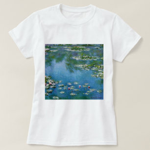 Claude Monet Water Lilies GalleryHD Fine Art T-Shirt