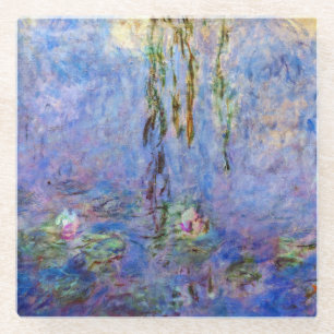 Claude Monet - Water Lilies Glass Coaster