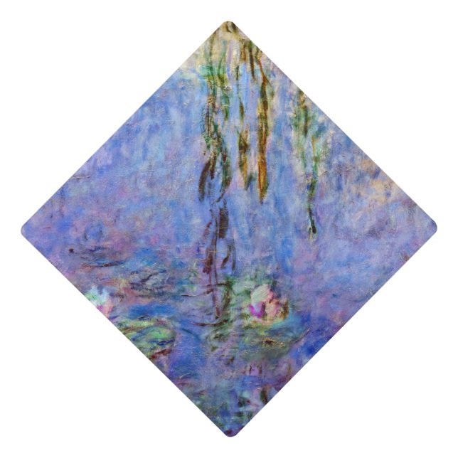 Claude Monet - Water Lilies Graduation Cap Topper (Front)