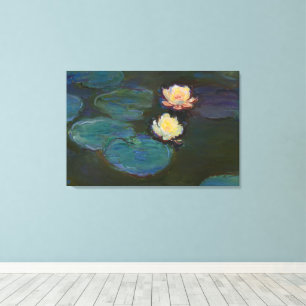 Claude Monet Water Lilies Impressionist Oil Art Canvas Print