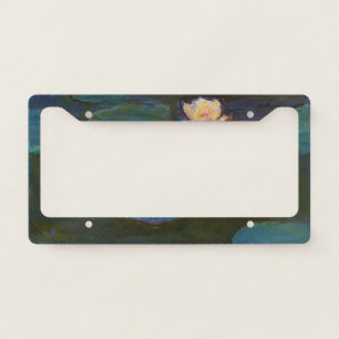 Claude Monet Water Lilies Impressionist Oil Art License Plate Frame