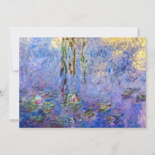 Claude Monet _ Water Lilies Invitation