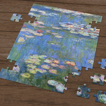 Claude Monet // Water Lilies Jigsaw Puzzle by decodesigns at Zazzle