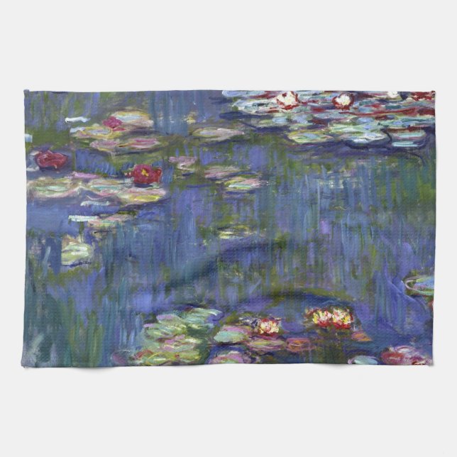 Claude Monet Water Lilies Kitchen Towel (Horizontal)