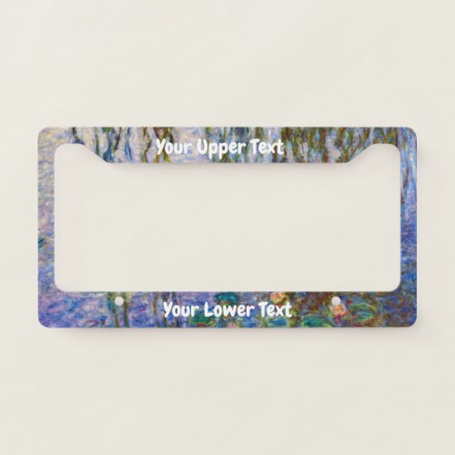 Claude Monet _ Water Lilies License Plate Frame