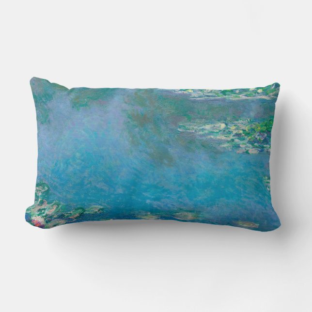 Claude Monet Water Lilies Lumbar Pillow (Front)