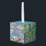 Claude Monet Water Lilies Masterpieces Selection Cube Ornament<br><div class="desc">Claude Monet Water Lilies Masterpieces Selection</div>