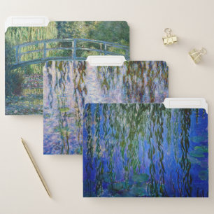 Claude Monet - Water Lilies Masterpieces Selection File Folder