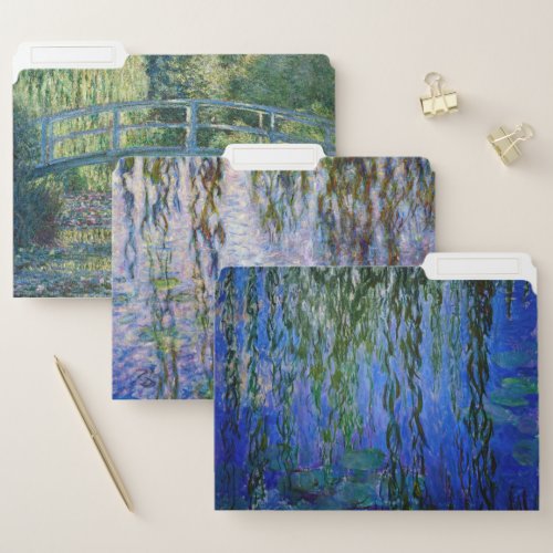 Claude Monet _ Water Lilies Masterpieces Selection File Folder