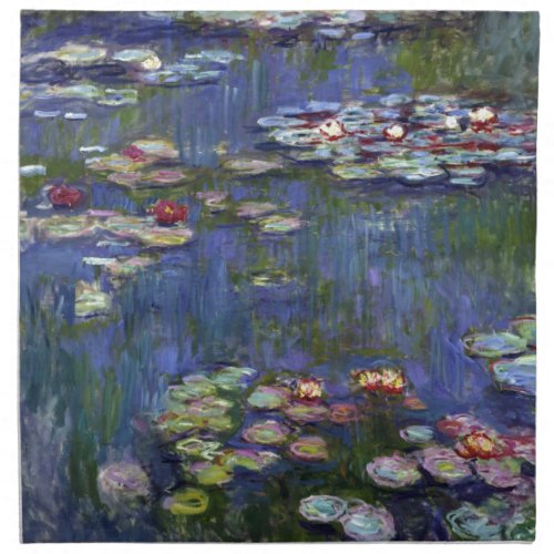 Claude Monet Water Lilies Napkin
