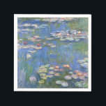 Claude Monet // Water Lilies Napkins<br><div class="desc">Water Lilies is a series of approxiamately 250 oil paintings by French Impressionist Claude Monet (1840-1926). The paintings depict Monet's flower garden at Giverny and were the main focus of Monet's artistic production during the last thirty years of his life. This reproduction is high resolution and true to the original...</div>