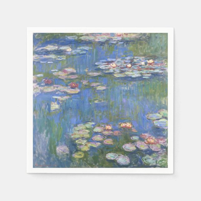 Claude Monet // Water Lilies Napkins (Front)