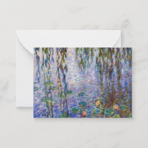 Claude Monet _ Water Lilies Note Card