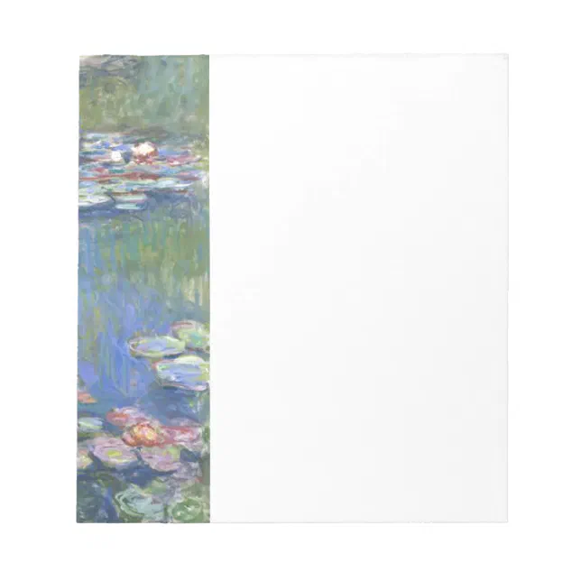 Claude Monet // Water Lilies Notepad | Zazzle