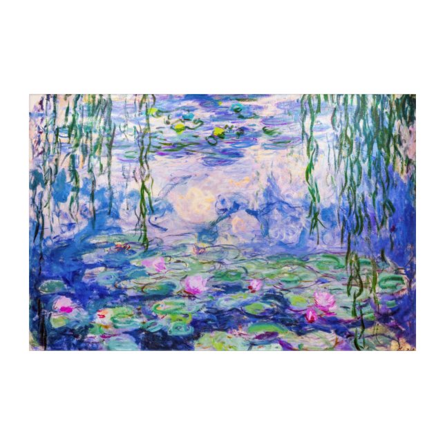 Claude Monet - Water Lilies / Nympheas 1919 Acrylic Print (Front)