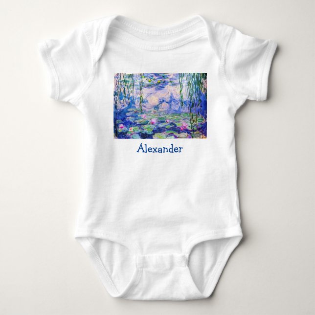 Claude Monet - Water Lilies / Nympheas 1919 Baby Bodysuit (Front)