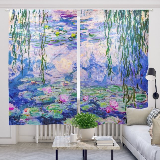 Claude Monet - Water Lilies / Nympheas 1919 Blackout Curtains (Living Room)
