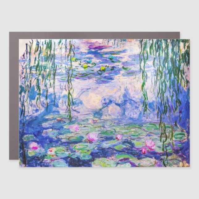 Claude Monet - Water Lilies / Nympheas 1919 Car Magnet (Front)