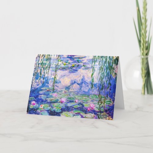 Claude Monet _ Water Lilies  Nympheas 1919 Card