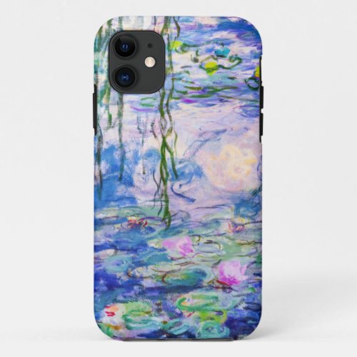 Claude Monet _ Water Lilies  Nympheas 1919 iPhone 11 Case