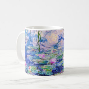 Monet-water Lily Lotus Flower Mug Large Ceramic Bone China