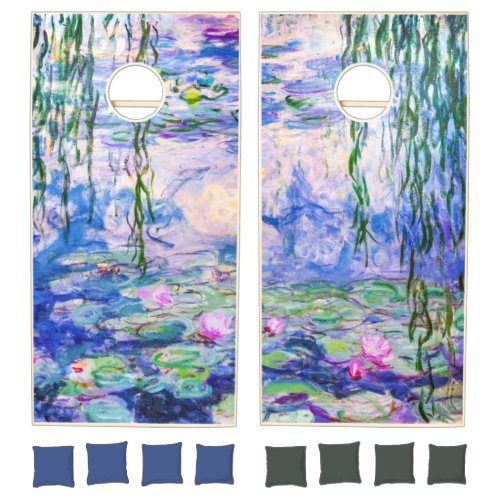 Claude Monet _ Water Lilies  Nympheas 1919 Cornhole Set