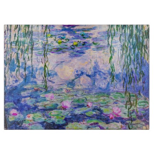 Claude Monet _ Water Lilies  Nympheas 1919 Cutting Board