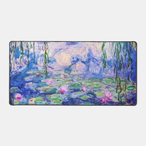 Claude Monet _ Water Lilies  Nympheas 1919 Desk Mat