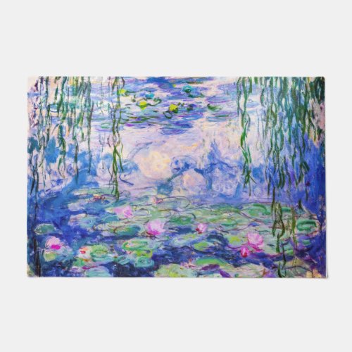 Claude Monet _ Water Lilies  Nympheas 1919 Doormat