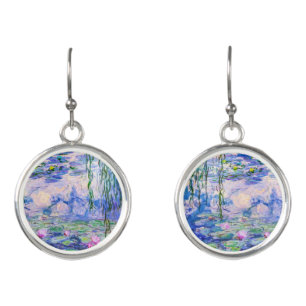 Claude Monet - Water Lilies / Nympheas 1919 Earrings