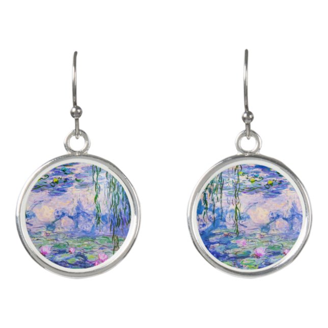 Claude Monet - Water Lilies / Nympheas 1919 Earrings (Front)