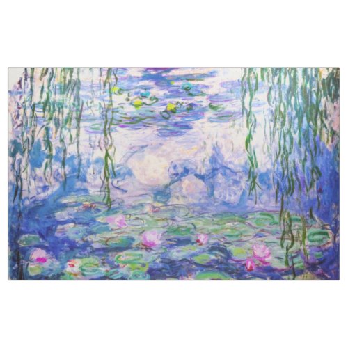 Claude Monet _ Water Lilies  Nympheas 1919 Fabric