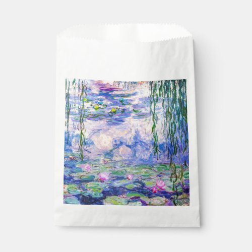 Claude Monet _ Water Lilies  Nympheas 1919 Favor Bag