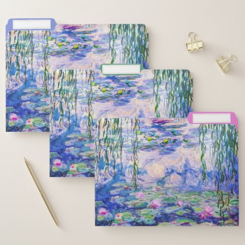 Claude Monet _ Water Lilies  Nympheas 1919 File Folder