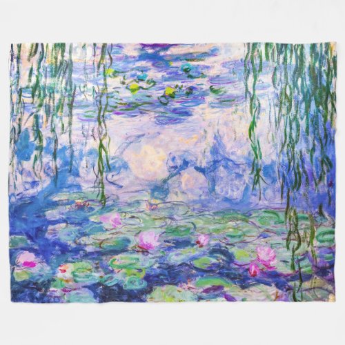 Claude Monet _ Water Lilies  Nympheas 1919 Fleece Blanket