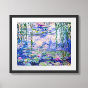 Claude Monet - Water Lilies / Nympheas 1919 Framed Art
