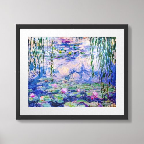 Claude Monet _ Water Lilies  Nympheas 1919 Framed Art