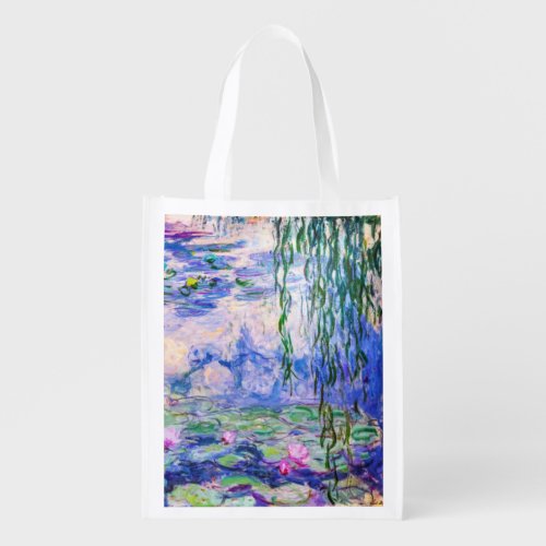 Claude Monet _ Water Lilies  Nympheas 1919 Grocery Bag