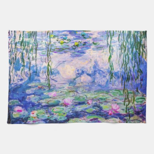 Claude Monet _ Water Lilies  Nympheas 1919 Kitchen Towel