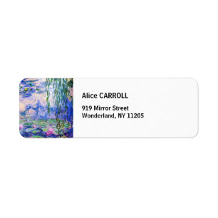 Claude Monet - Water Lilies / Nympheas 1919 Label