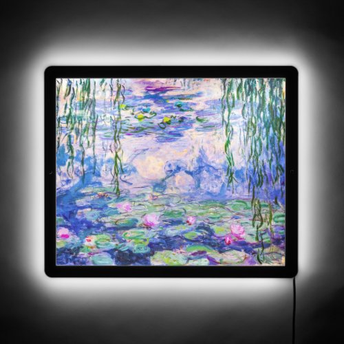 Claude Monet _ Water Lilies  Nympheas 1919 LED Sign