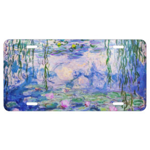 Claude Monet - Water Lilies / Nympheas 1919 License Plate