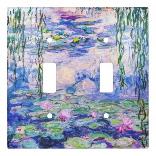Claude Monet _ Water Lilies  Nympheas 1919 Light Switch Cover