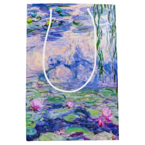 Claude Monet _ Water Lilies  Nympheas 1919 Medium Gift Bag