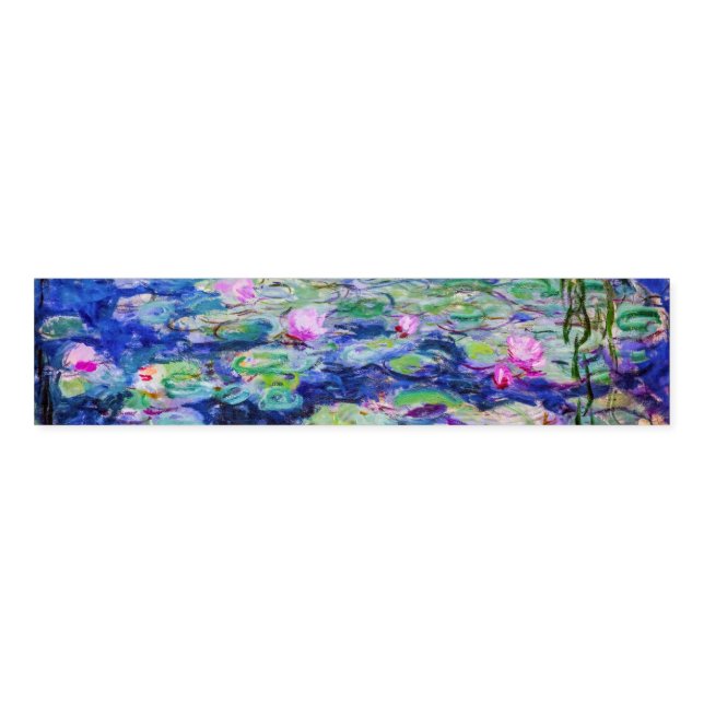 Claude Monet - Water Lilies / Nympheas 1919 Napkin Bands (Unfolded)