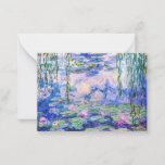 Claude Monet - Water Lilies / Nympheas 1919 Note Card<br><div class="desc">Water Lilies / Nympheas (W.1852) - Claude Monet,  Oil on Canvas,  1916-1919</div>