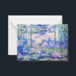 Claude Monet - Water Lilies / Nympheas 1919 Note Card<br><div class="desc">Water Lilies / Nympheas (W.1852) - Claude Monet,  Oil on Canvas,  1916-1919</div>