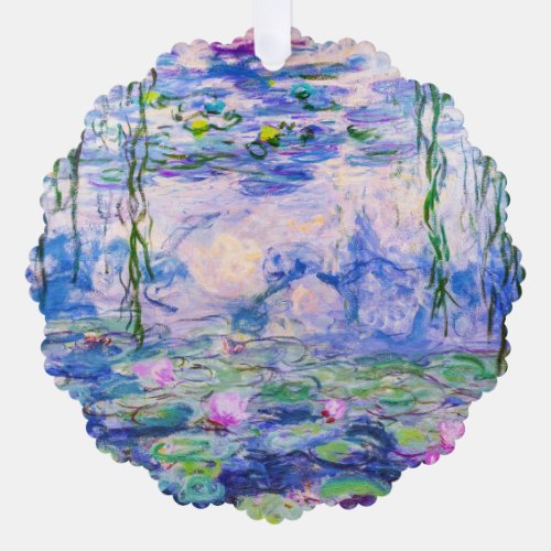 Claude Monet _ Water Lilies  Nympheas 1919 Ornament Card