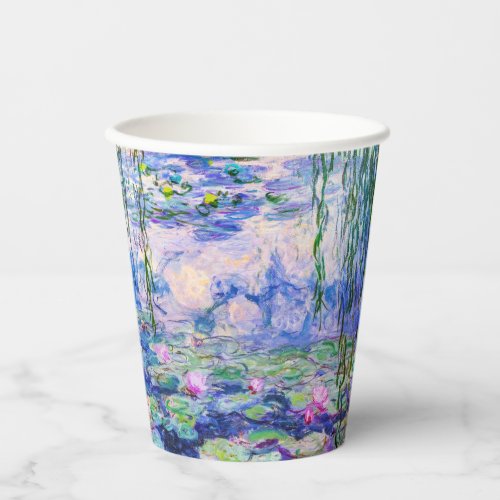 Claude Monet _ Water Lilies  Nympheas 1919 Paper Cups